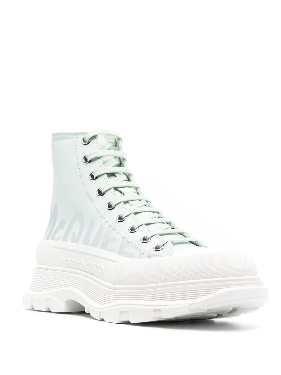 Affordable high-top Men Alexander McQueen sneakers Tread Slick 0211