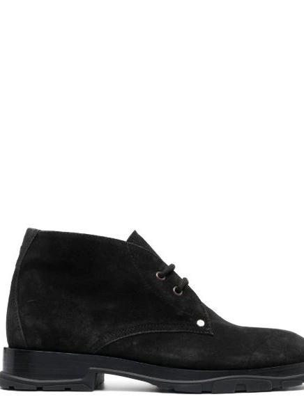 Affordable lace-up Men suede McQueen boots Alexander 0214