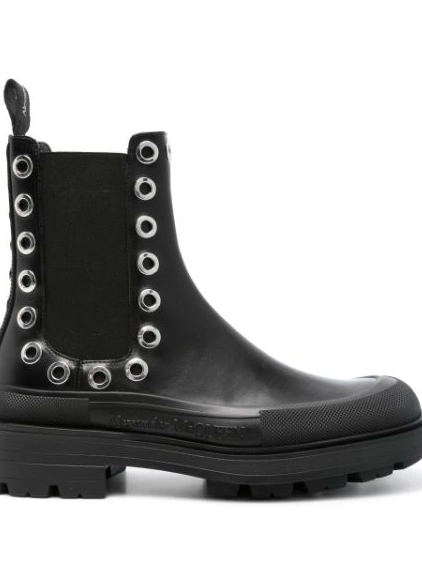 Affordable McQueen boots Alexander eyelet-detail Chelsea Men 0212