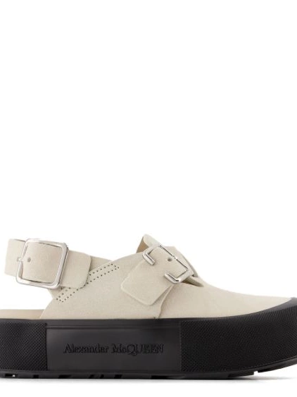 Affordable Men McQueen buckle-fastening side sandals detail Alexander 0221