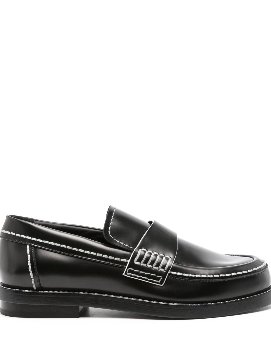 Affordable Alexander Men loafers McQueen leather 0218