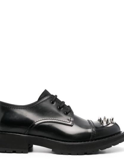 Cheap McQueen Alexander Men shoes Derby spike-stud 0210