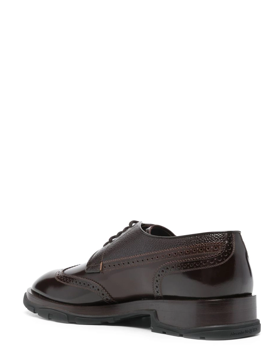 Affordable leather brogues Men McQueen lace-up Alexander 0222