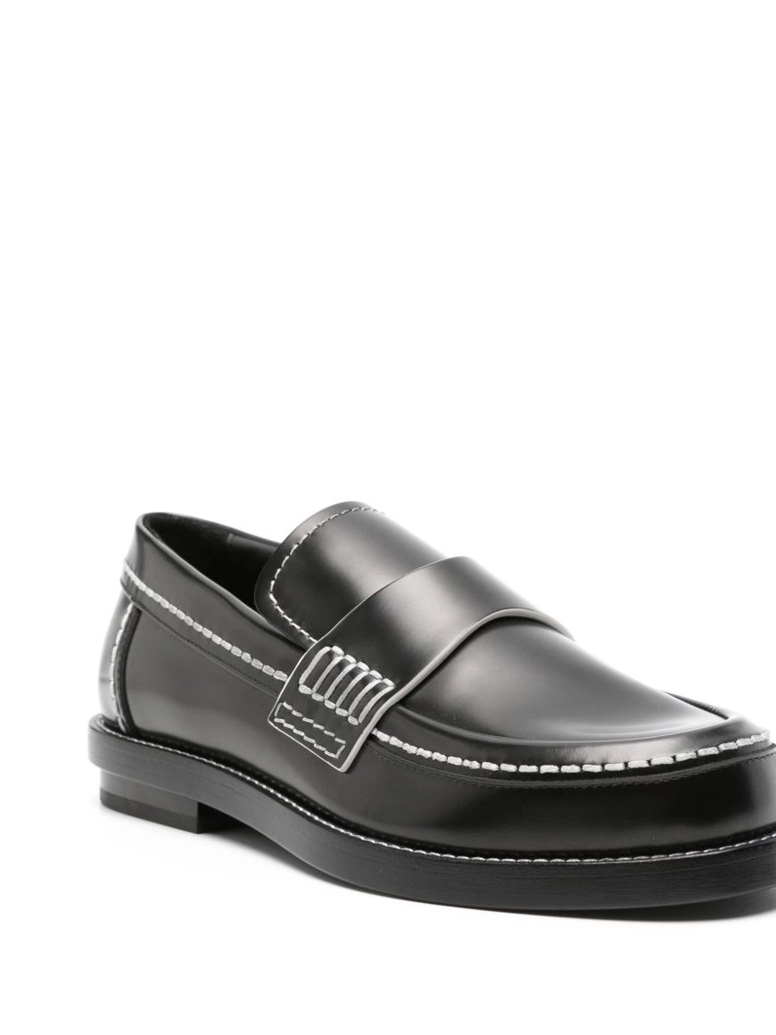 Affordable Alexander Men loafers McQueen leather 0218