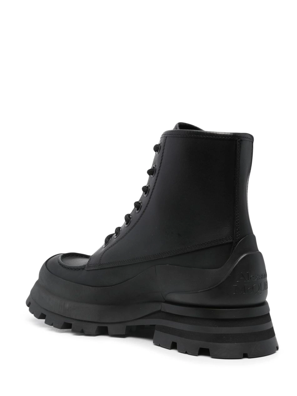 Affordable Alexander boots leather lace-up Men McQueen 0212