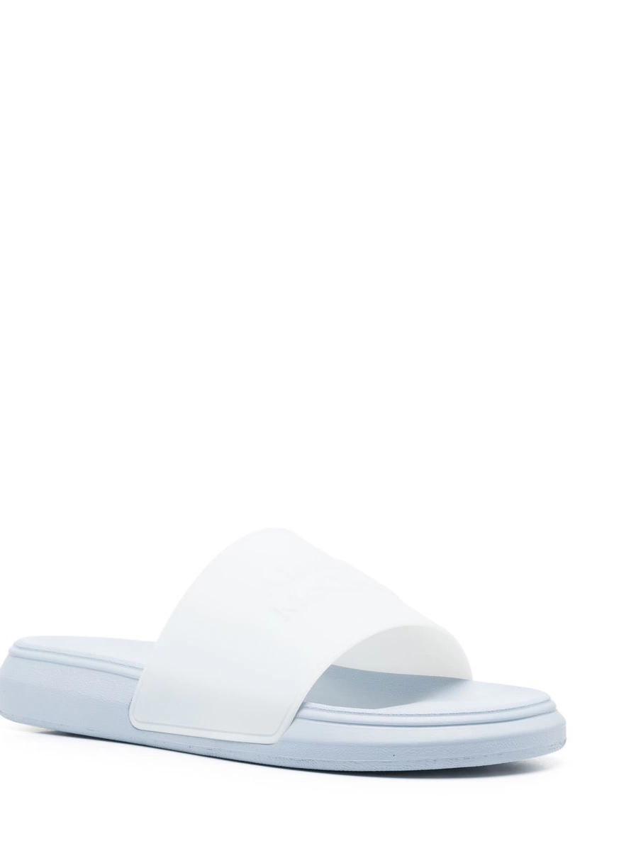 Affordable Men slides Alexander single-strap McQueen flat 0214