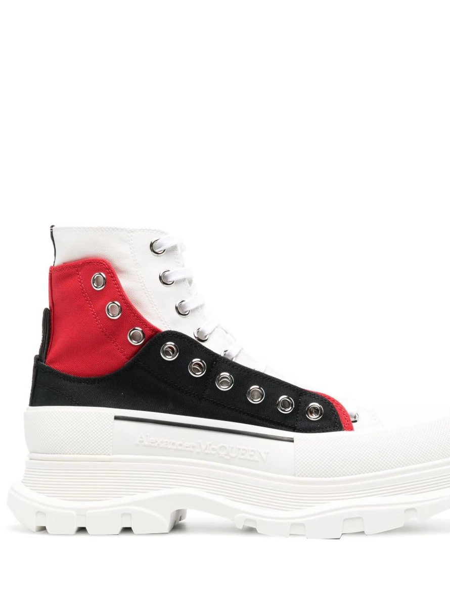 Affordable Alexander McQueen sneakers high-top eyelet-detail Men 0210