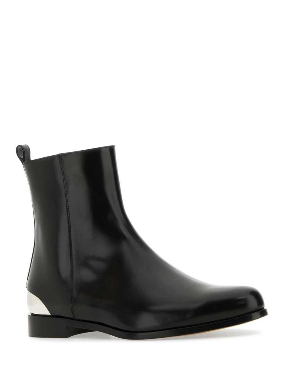 Affordable leather metal-heel boots McQueen Men Alexander 0217