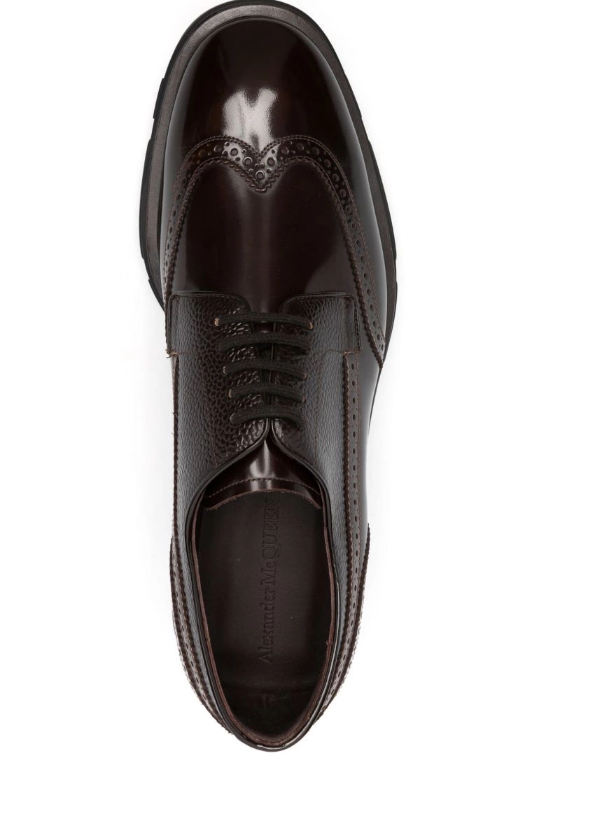 Affordable lace-up McQueen Men leather Alexander brogues 0215