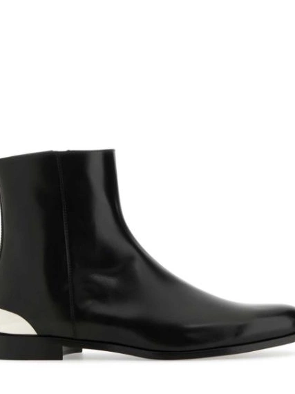 Affordable leather metal-heel boots McQueen Men Alexander 0217