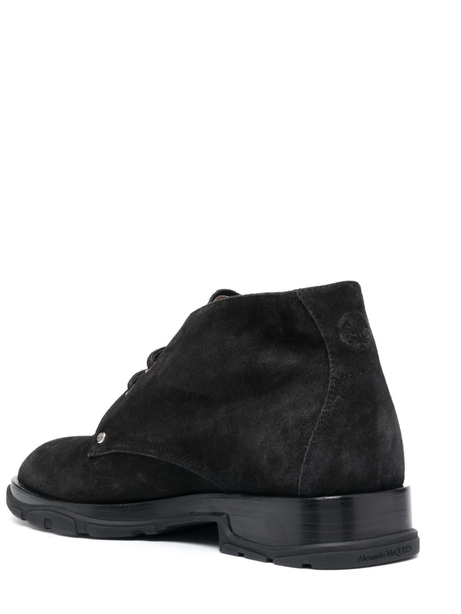 Affordable lace-up Men suede McQueen boots Alexander 0214