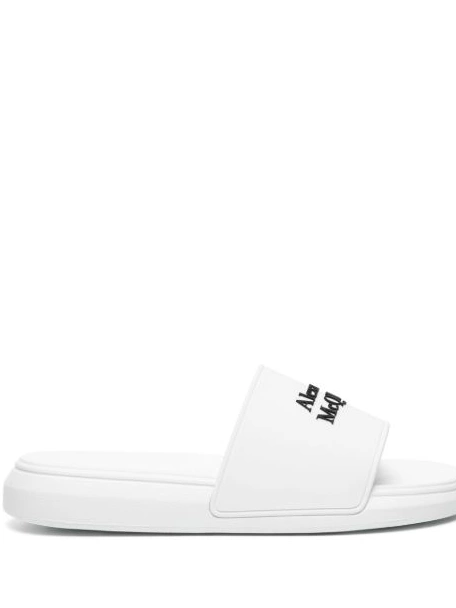 Cheap Alexander logo-embossed slides Men McQueen 0214