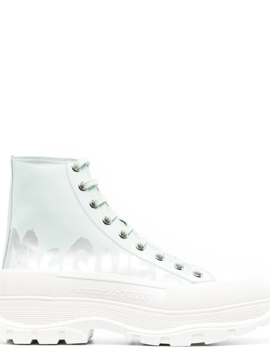 Affordable high-top Men Alexander McQueen sneakers Tread Slick 0211