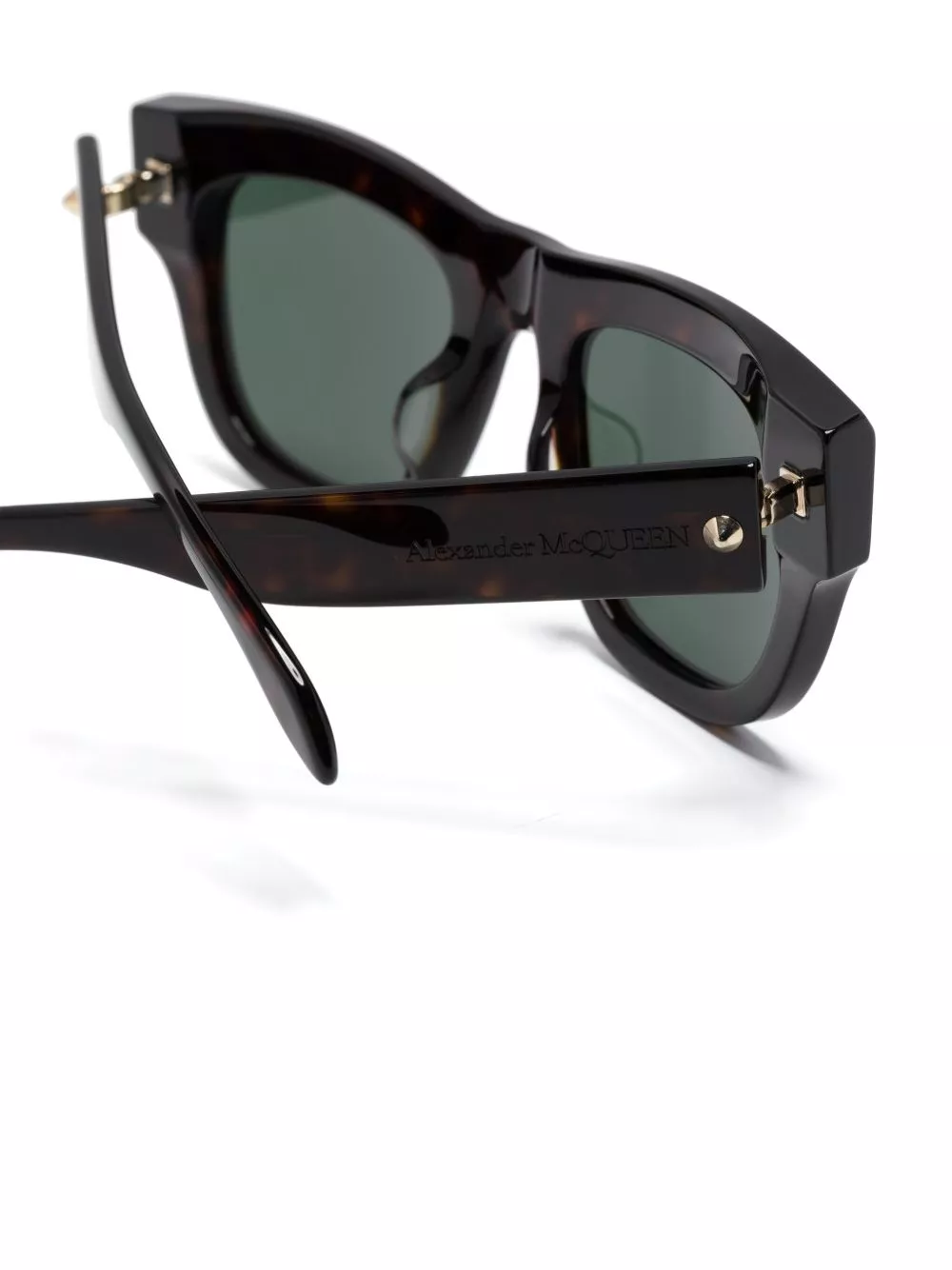 Affordable Alexander McQueen Eyewear stud-detailed tinted sunglasses Men 0201