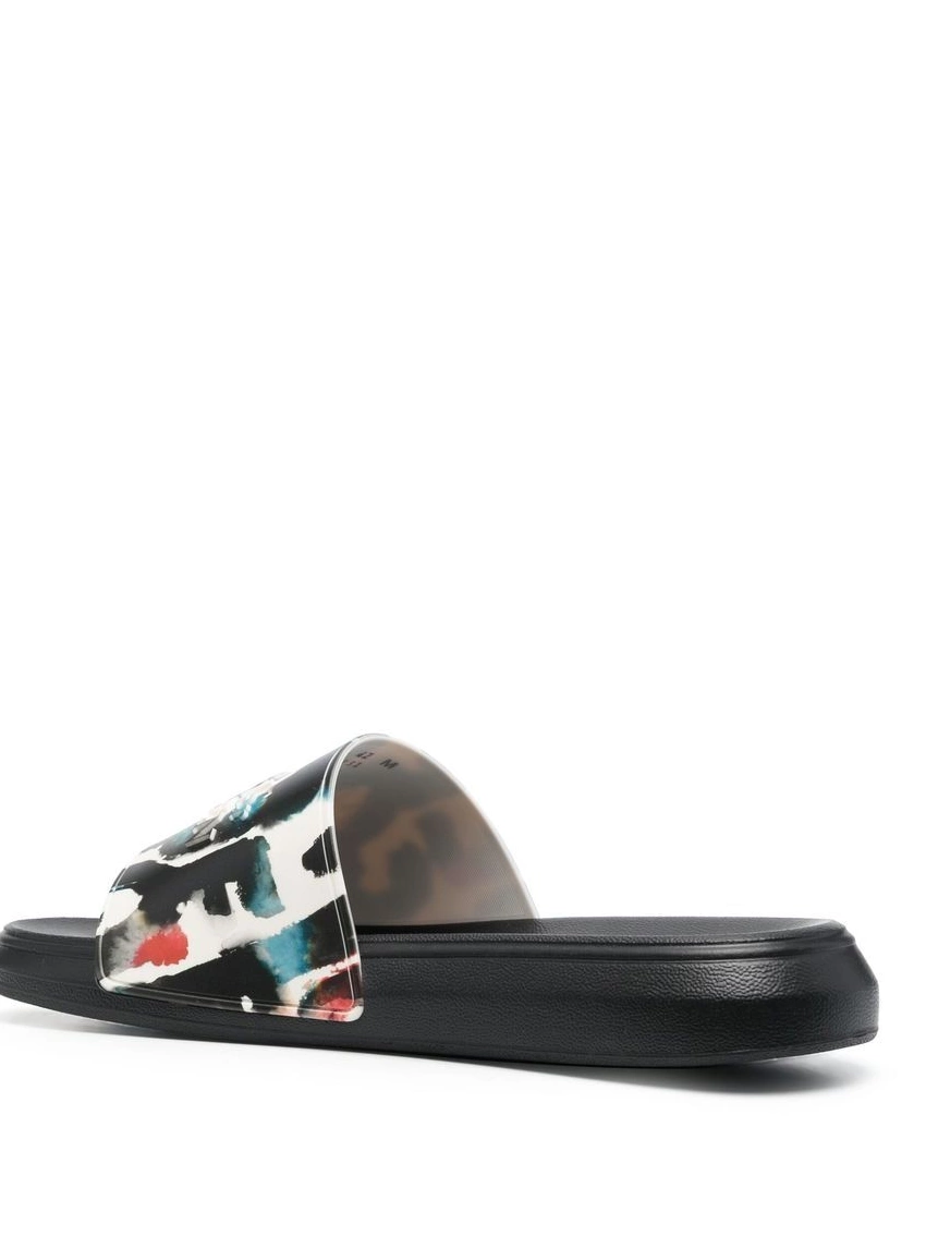 Affordable Alexander Men slides print McQueen graphic pool logo 0212