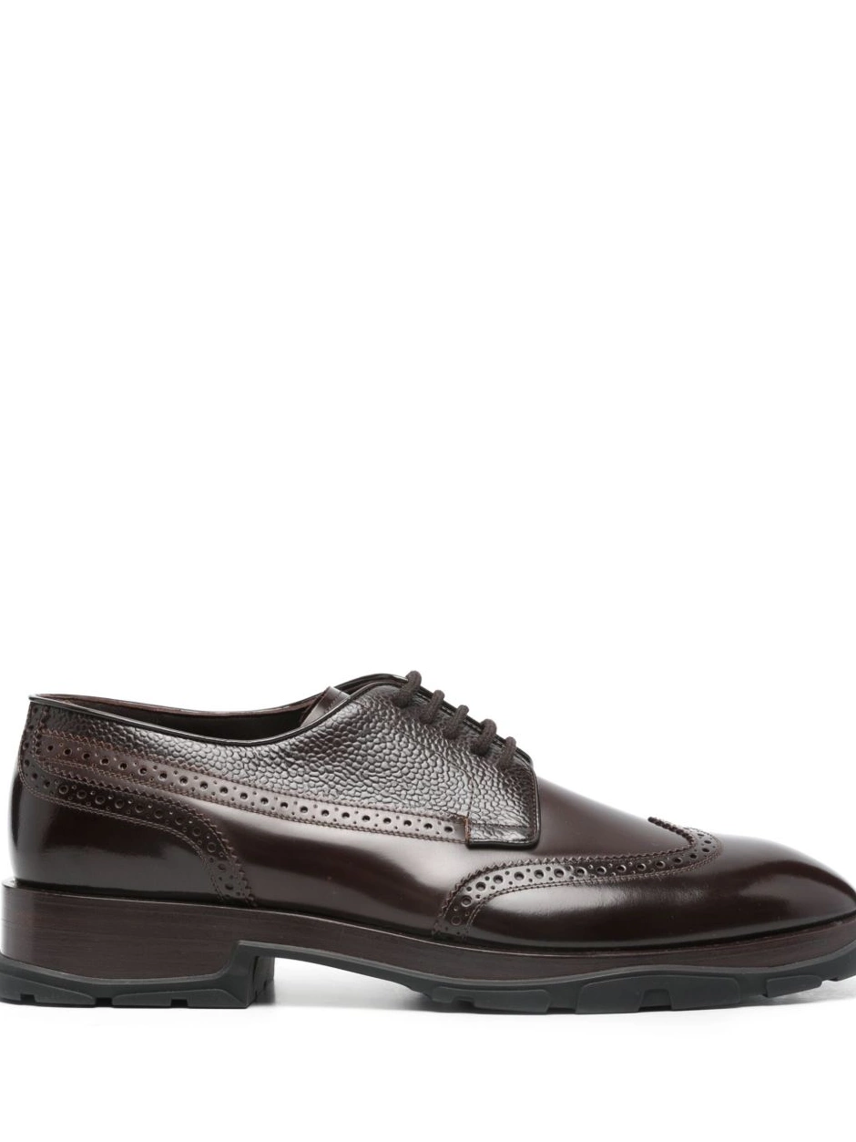 Affordable lace-up McQueen Men leather Alexander brogues 0215