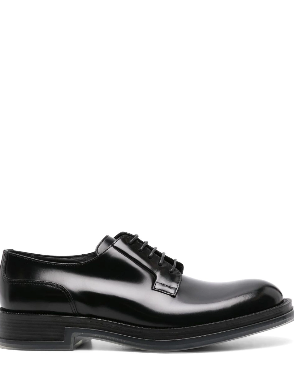 Affordable Men McQueen Alexander Float leather Derby shoes 0216