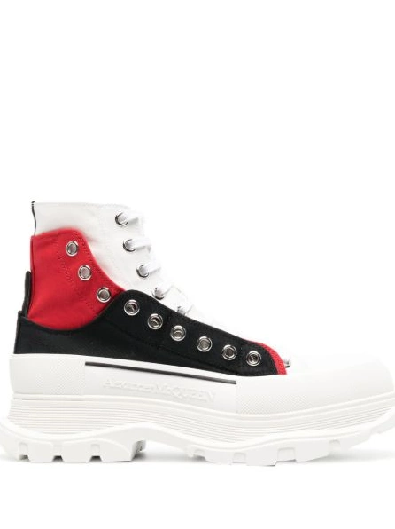 Affordable Alexander McQueen sneakers high-top eyelet-detail Men 0210