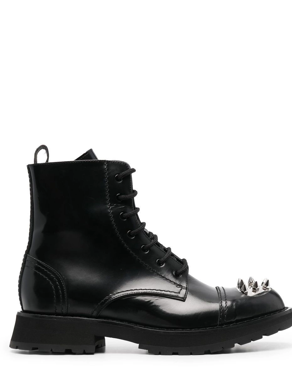 Affordable McQueen combat boots studded Men Alexander 0214