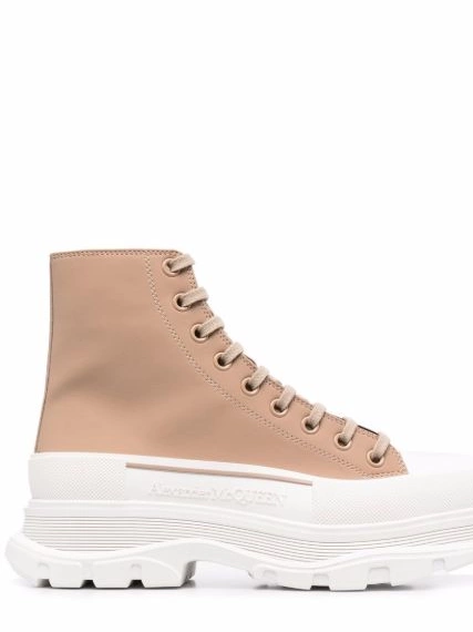 Affordable high Men McQueen debossed-logo sneakers Alexander top 0222