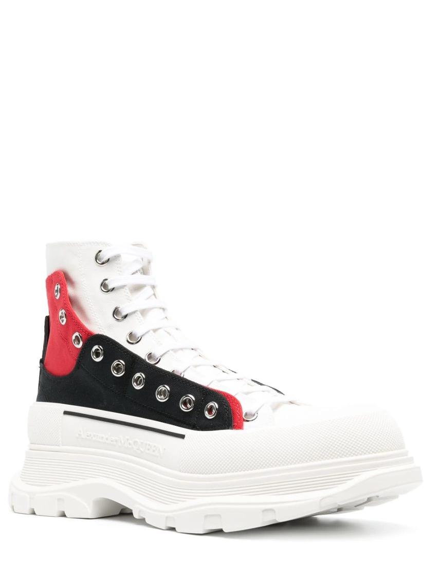 Affordable sneakers McQueen high-top Men eyelet-detail Alexander 0216