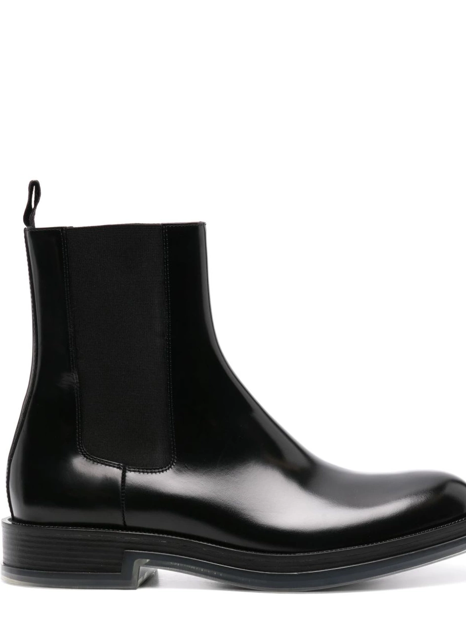 Affordable Chelsea Float Alexander Men leather McQueen boots 0309