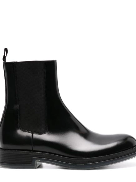 Chelsea Float Alexander Men leather McQueen boots 0309